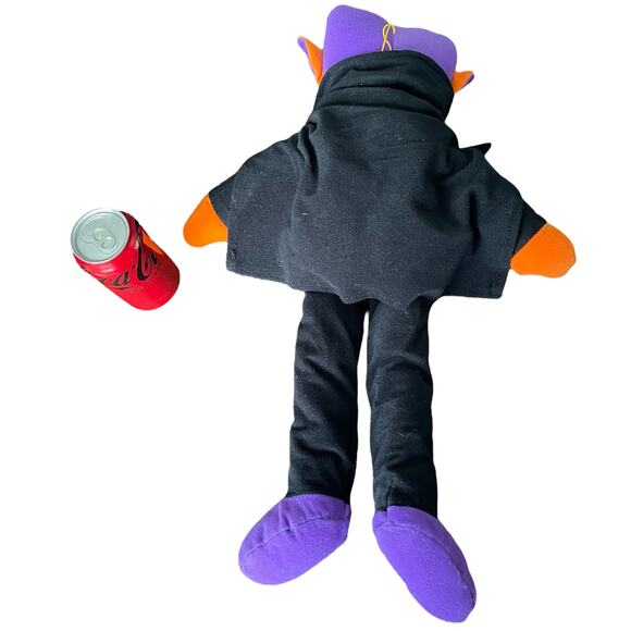 Vintage Dracula Plush Vampire Doll Halloween 22" Stuffed Toy Soft Eyes READ - Picture 15 of 16